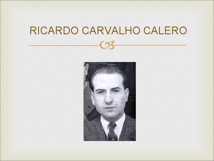 RICARDO CARVALHO CALERO RICARDO CARVALHO CALERO