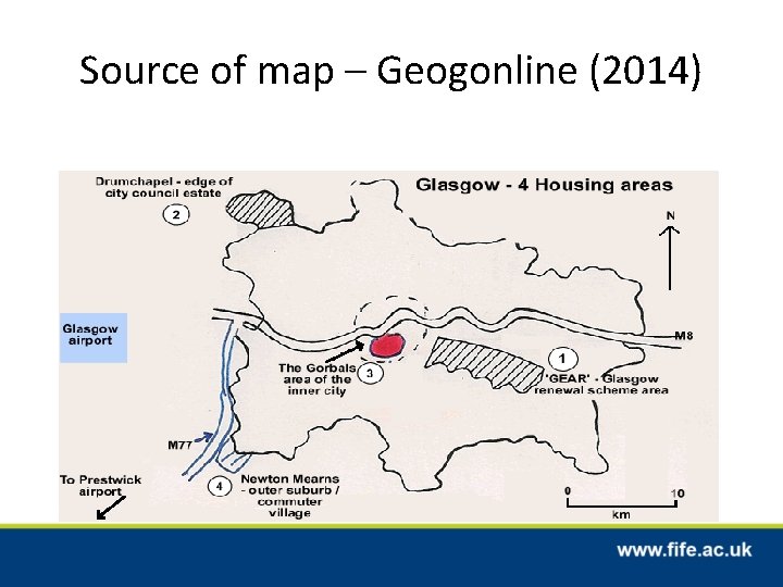 Source of map – Geogonline (2014) 