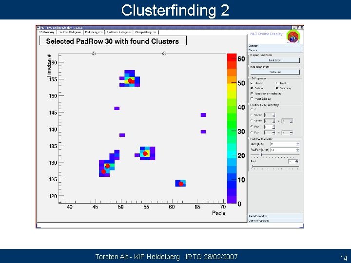 Clusterfinding 2 Torsten Alt - KIP Heidelberg IRTG 28/02/2007 14 