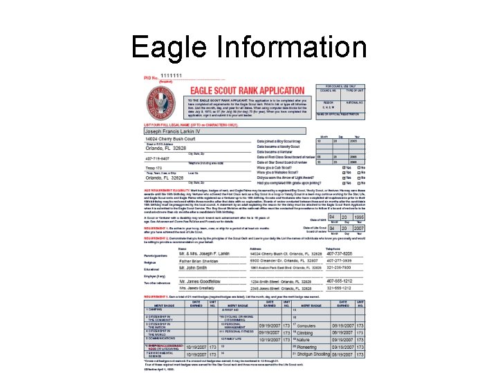 Eagle Information 