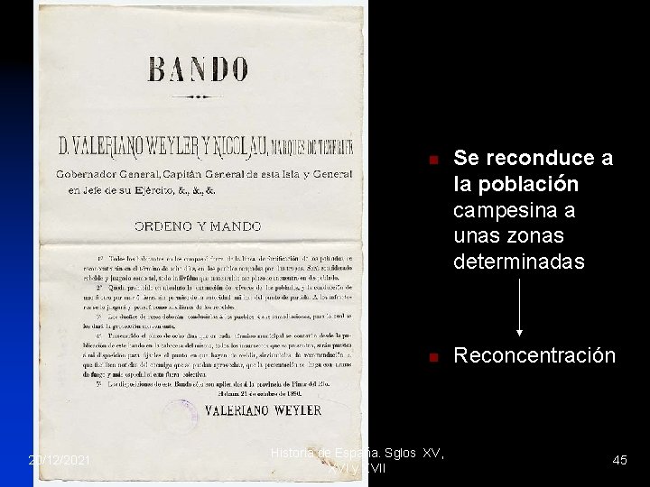 n n 20/12/2021 Historia de España. Sglos XV, XVI y XVII Se reconduce a