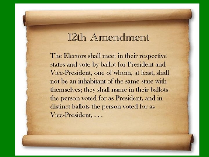 Election of 1800 • House voted 36 times • Jefferson wins (finally!) • 12