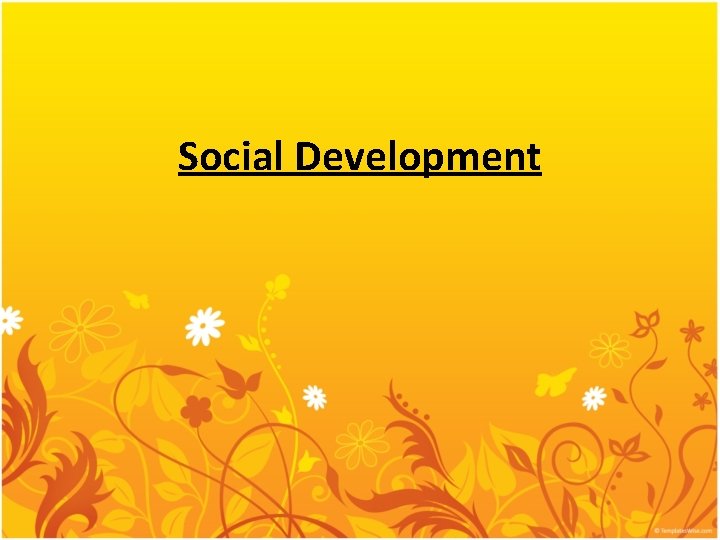 Social Development 