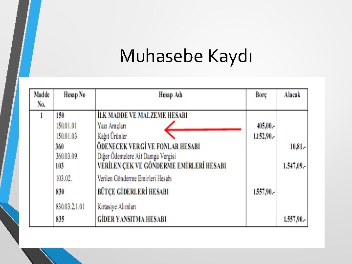 Muhasebe Kaydı 