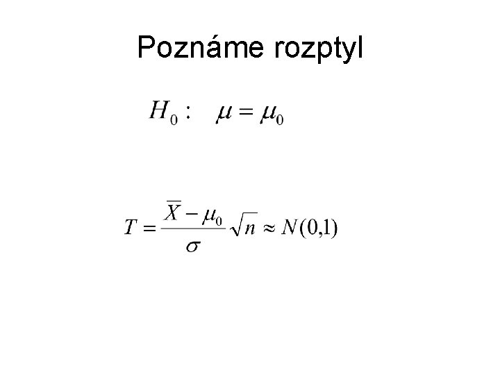 Poznáme rozptyl 