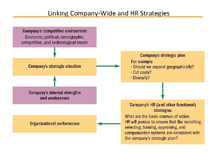 Linking Company-Wide and HR Strategies 