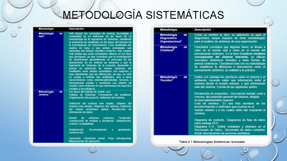 METODOLOGÍA SISTEMÁTICAS 