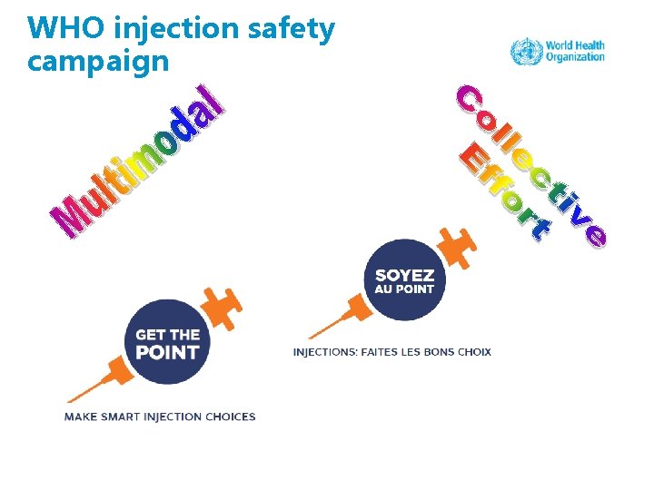 WHO injection safety campaign 