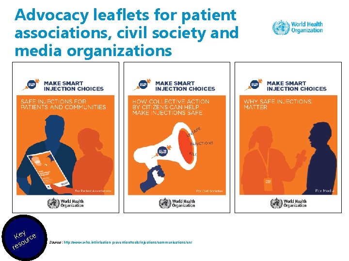 Advocacy leaflets for patient associations, civil society and media organizations y Ke rce ou