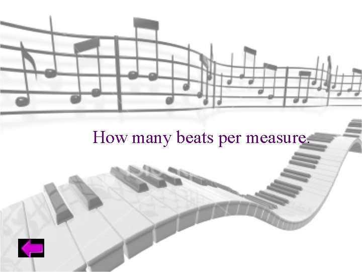 How many beats per measure. 