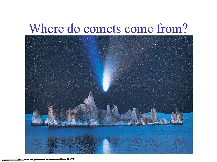 Where do comets come from? 