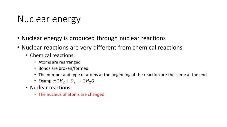 Nuclear energy • 