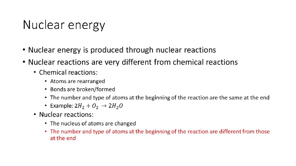 Nuclear energy • 