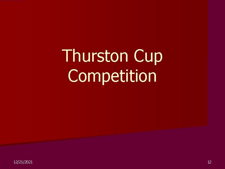 Thurston Cup Competition 12/21/2021 12 