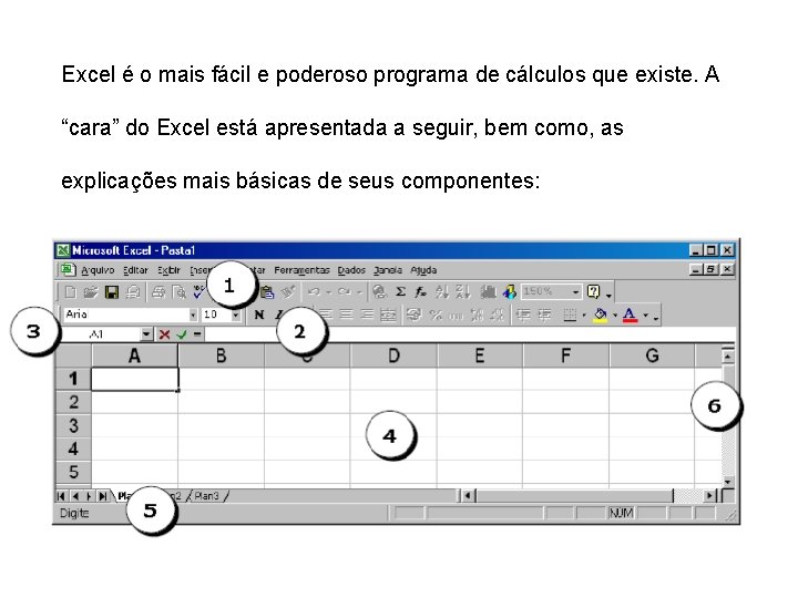 Excel é o mais fácil e poderoso programa de cálculos que existe. A “cara”