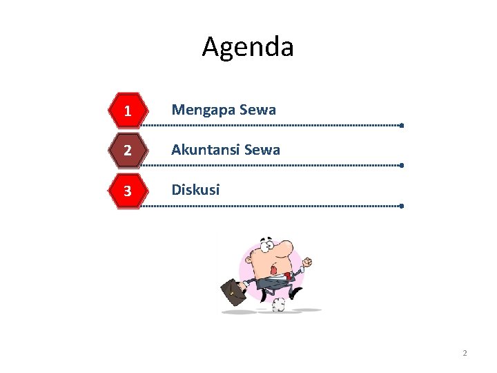 Agenda 1 Mengapa Sewa 2 Akuntansi Sewa 3 Diskusi 2 