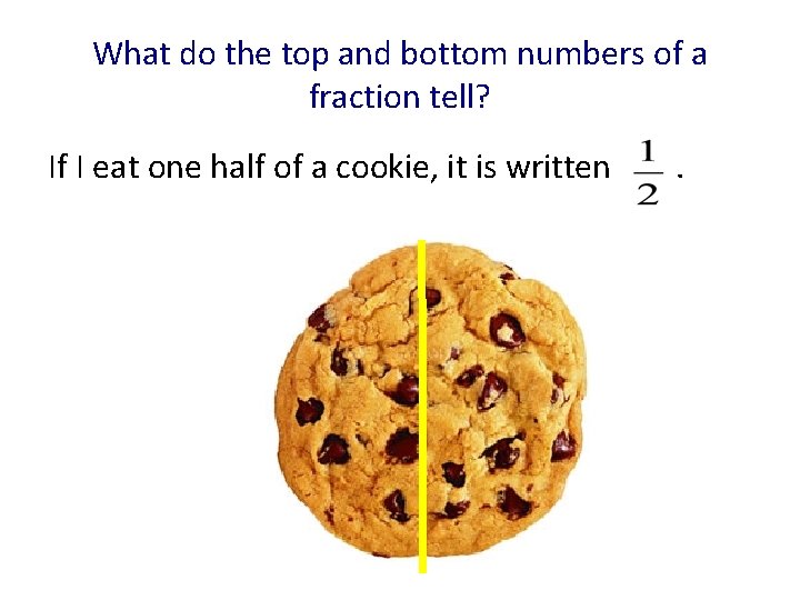 What do the top and bottom numbers of a fraction tell? If I eat
