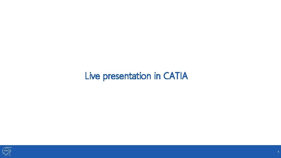 Live presentation in CATIA 6 