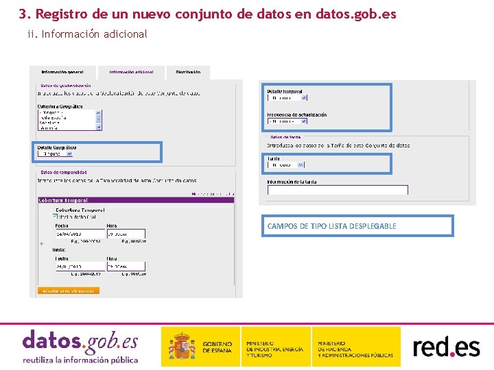 3. Registro de un nuevo conjunto de datos en datos. gob. es ii. Información