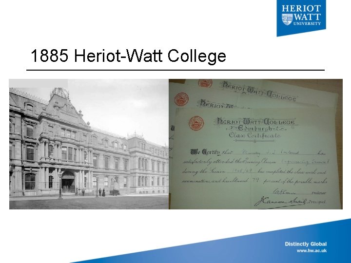 1885 Heriot-Watt College 