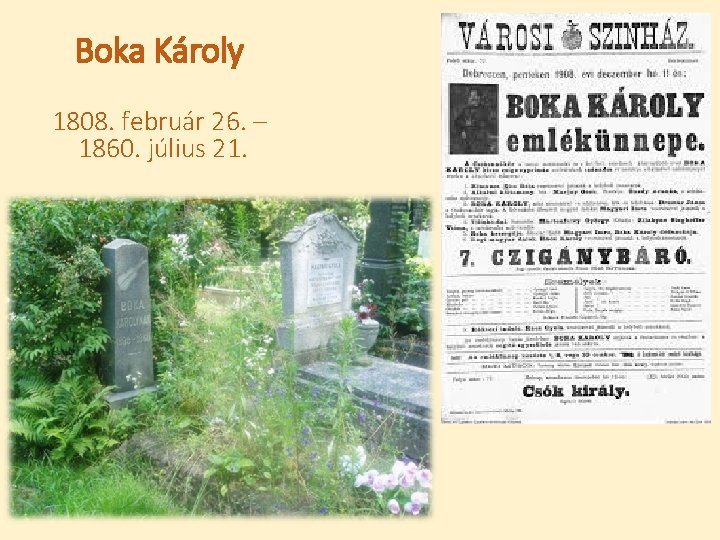 Boka Károly 1808. február 26. – 1860. július 21. 