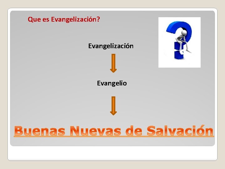 Que es Evangelización? Evangelización Evangelio 