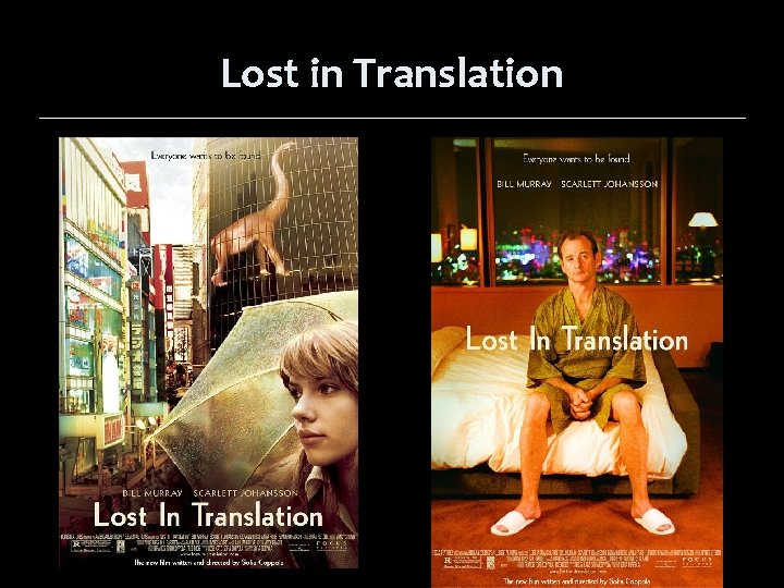 Lost in Translation 