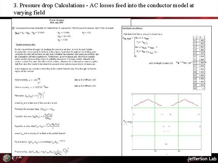 3. Pressure drop Calculations - AC losses feed into the conductor model at varying