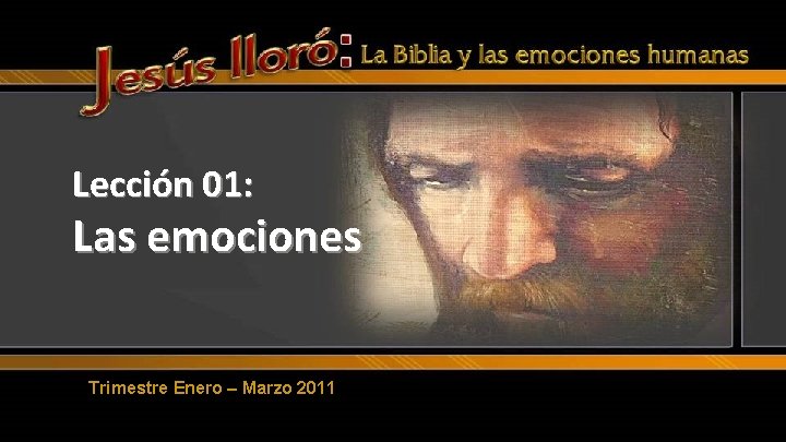 Lección 01: Las emociones Trimestre Enero – Marzo 2011 