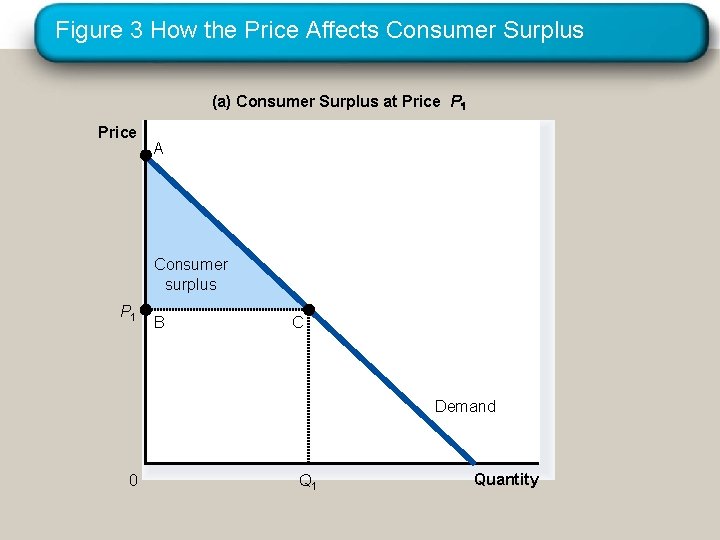 Figure 3 How the Price Affects Consumer Surplus (a) Consumer Surplus at Price P