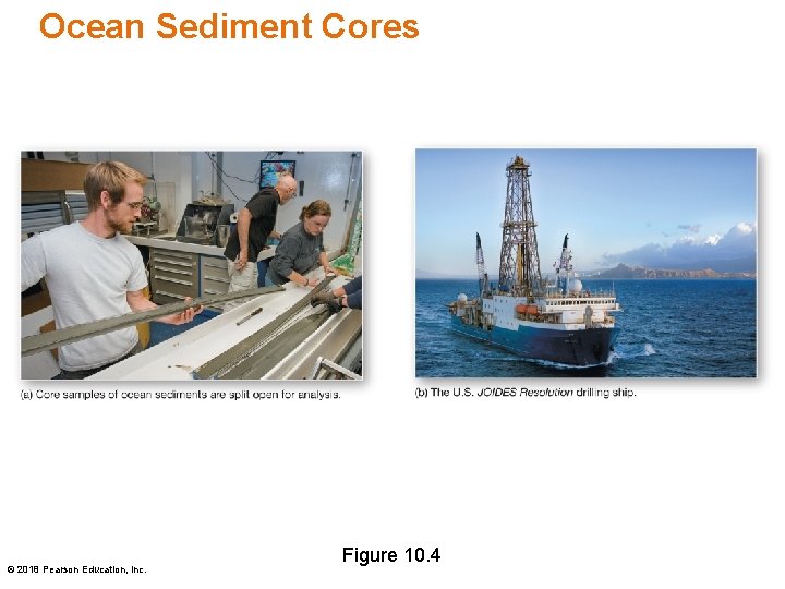 Ocean Sediment Cores © 2018 Pearson Education, Inc. Figure 10. 4 