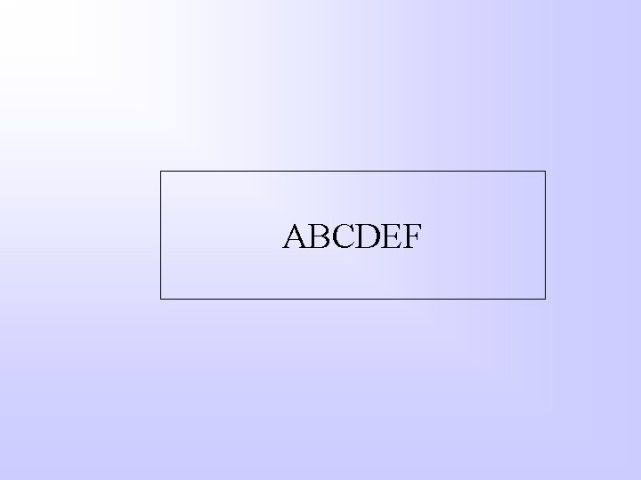 ABCDEF 