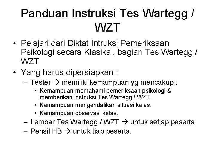 Panduan Instruksi Tes Wartegg / WZT • Pelajari dari Diktat Intruksi Pemeriksaan Psikologi secara