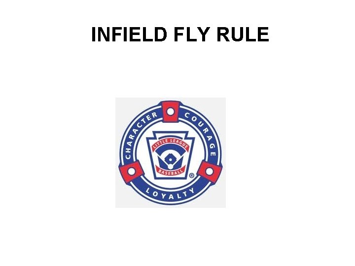 INFIELD FLY RULE 