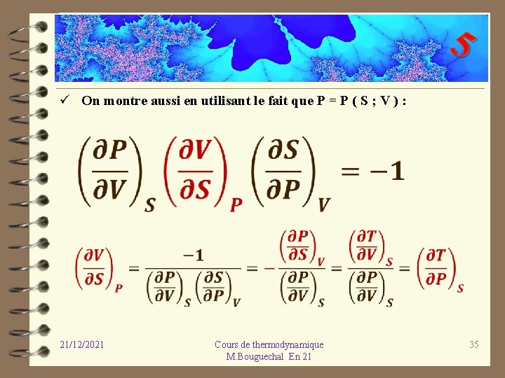 5 ü On montre aussi en utilisant le fait que P = P (