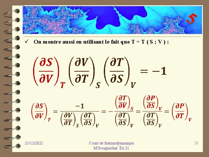 5 ü On montre aussi en utilisant le fait que T = T (