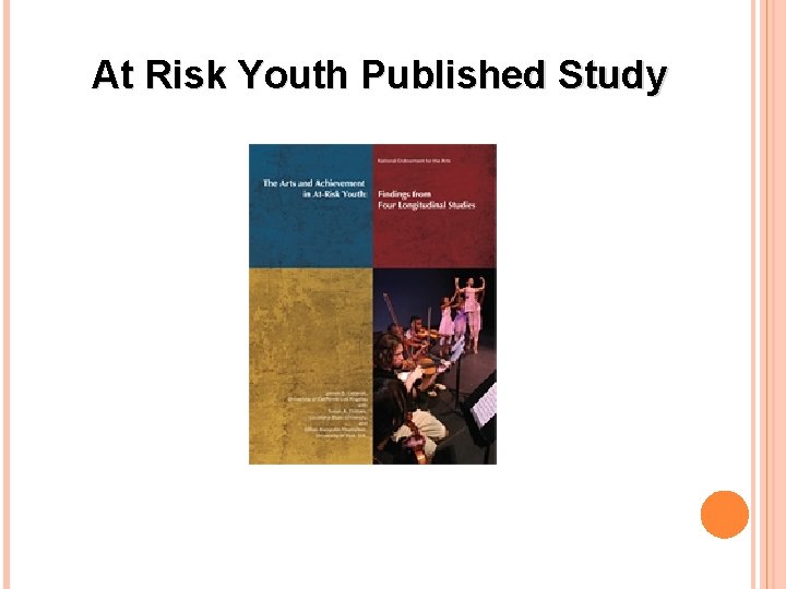 At Risk Youth Published Study 