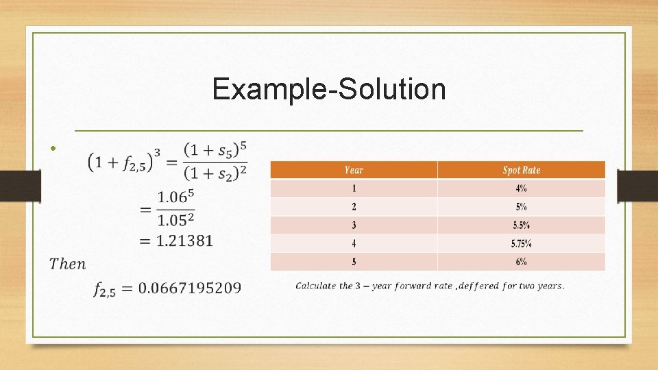 Example-Solution • 