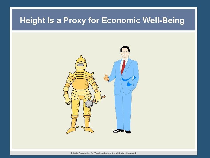 Height Is a Proxy for Economic Well-Being Height Is a Proxy for Economic Well-Being