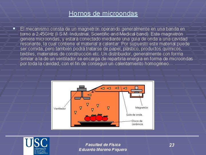 Hornos de microondas § El mecanismo consta de un magnetrón operando generalmente en una