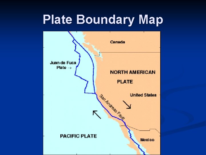 Plate Boundary Map 