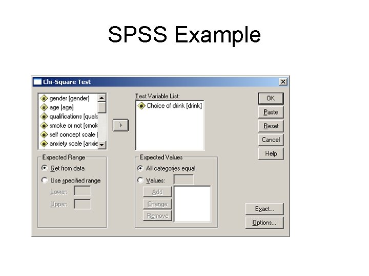 SPSS Example 