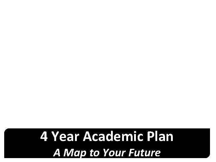 4 Year Academic Plan A Map to Your Future 