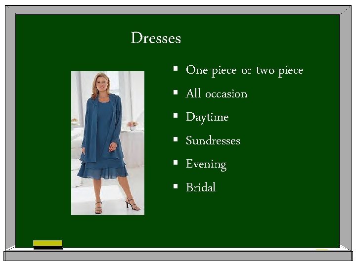 Dresses § § § One-piece or two-piece All occasion Daytime Sundresses Evening Bridal 