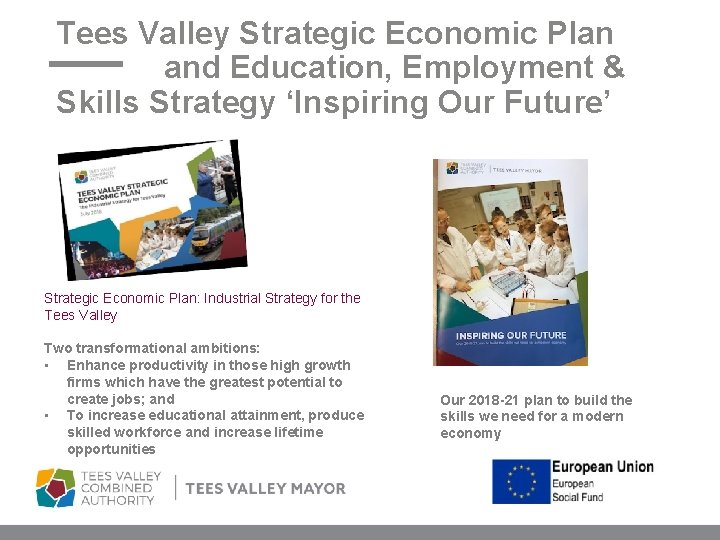 Tees Valley Strategic Economic Plan and Education, Employment & Skills Strategy ‘Inspiring Our Future’