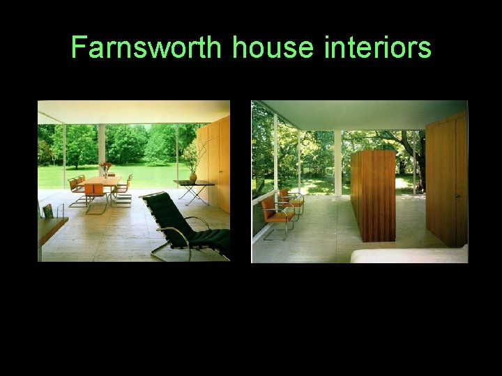 Farnsworth house interiors 