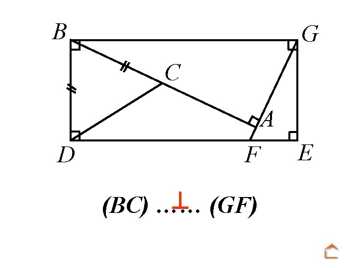 B G C A D F (GF) (BC) …… E 