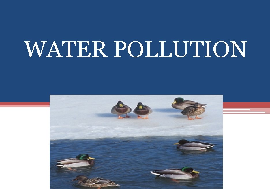 WATER POLLUTION 