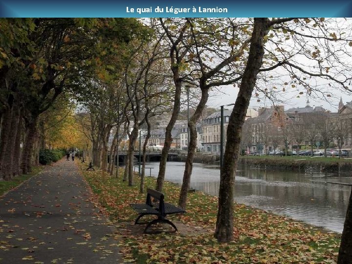 Le quai du Léguer à Lannion 