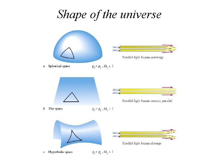 Shape of the universe 